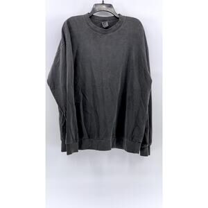 ONLY NY Men's Charcoal Gray Long Sleeve Cotton T-Shirt SZ L